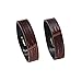 AUTULET Premium Calf Hide Leather Watch Strap Loop Band Holder Change Crocodile Grain in Brown 22mm(Two Pieces One Pack)