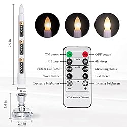 Homemory 9 Pcs Flameless Window Candles with Remote