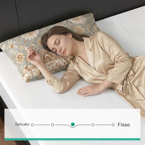 Novilla Single Mattress 90 x 200 cm, Height 20 cm – Memory Foam Gel & Bamboo Fibre, Breathable with 7 Zone Support, Washable Mattress Cover 60 °C, OEKO-TEX & CertiPUR-US Certified