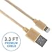 Lightning Cable for iPhone 5 Pack Braided (3.3 Feet) in White, Beige, Blue, Pink, and Purple - Cable w/ Lightning Connector - Lightning to USB cable / Cord for iPhone Compatible with iPhone 6 & 5