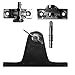 MSC Bimini Top Stainless Steel Angled Deck Hinge with Removable Pin,1EA
