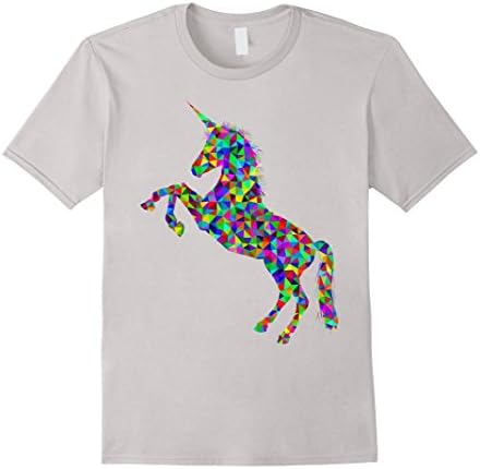 Mens Coolest Unicorn T-Shirt for Adults &amp; Kids Medium Silver