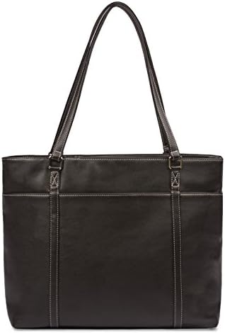 OverbrookeClassic Womens Tote Bag for Laptops up to 15.6 Inches, Black