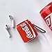 Gift-Hero Case Compatible with Airpods 1&2 Soft Silicone Cute,Cartoon 3D Fun Drink Funny Cool Kawaii Designer Kits Character Skin Fashion Drink Chic Cover for Girls Boys Kids Teens Air pods (Red Cola)
