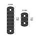 Braudel Rail Section Set with Thread Locking Screws, Wrench and Nuts,