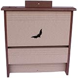 Amish-Made 20 Colony Bat House, Eco-Friendly Poly-Wood (Milwaukee Brown/Weathered Wood)
