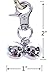 EXPAWLORER Cat Bell 2 Pack - Cat Collar Accessories Bells Loud with Claw Buckle, Pet Jingle Charm Ornament Training Pendant Jewelry, Tracker for Saving Birds, Neck Decoration for Dogs Kitten, Silver