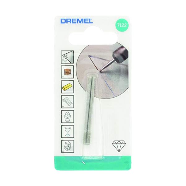 Dremel 7122 DiamantbestÃ¼ckter FrÃ¤ser (ZubehÃ¶rsatz fÃ¼r Multifunktionswerkzeug mit 2 Diamant-FrÃ¤ser Ã¸ 2,4 mm zum Gravieren, Schnitzen, FrÃ¤sen und Finisharbeiten) – Bild 4