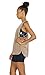 icyzone Workout Tank Tops for Women - Running Muscle Tank Sport Exercise Gym Yoga Tops Athletic Shirts(Pack of 3)(L,Black/Beige/Pale Blush)