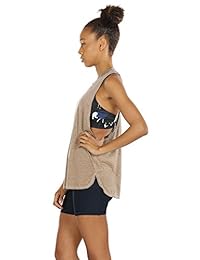 icyZone camiseta con espalda nadadora deportiva para correr, entrenar o hacer yoga para mujer