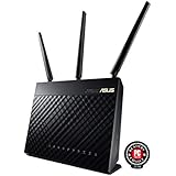 ASUS Whole Home Dual-Band AiMesh Router (AC1900) for Mesh Wifi System (Up to 1900 Mbps) - AiProtection Network Security by Trend Micro, Adaptive QoS & Parental Control (RT-AC68U)