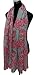 Lina & Lily Flamingo Print Women's Lightweight Long Scarf (Turquoise)
