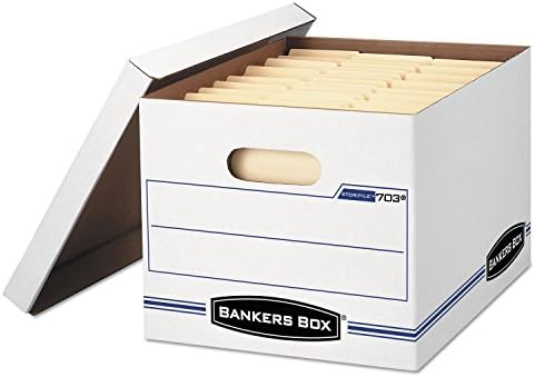 Stor/File™ Standard-Duty Storage Box With Lift-Off Lids And Built-In Handles, Letter/Legal Size, 15" x 12"