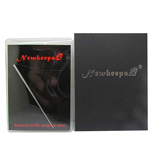 NewkeepsR 16G 316L Steel Taper Insertion Pin for Stretching Kit Ear Expander Body Piercing Tool