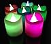 Set of 12 Colour Changing Flickering Flameless LED Candle Light Tea light Mood Light (Battery include) for Wedding Party Club Decor in White LD027
