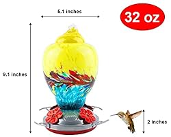 WOSIBO Hummingbird Feeder for Outdoors Patio Large