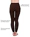 Homma 3 Pack Extra-Thick French Terry Thermal Leggings (Small/Medium, Black,D.Brown,D.Grey)