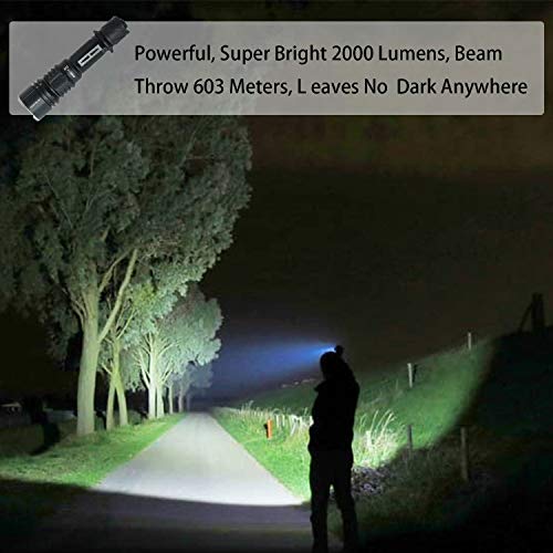 ACEBEAM L16 Tactical Flashlights Cree XHP35 LED 2000 Lumens Flashlight,Micro-USB Rechargeable,Long Throw Distance 1978ft