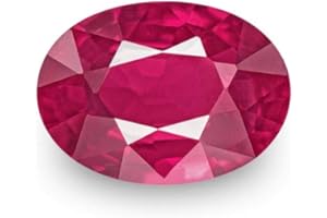 SirDaksh Burma Ruby 5.00 Carat Lab Certified Natural Top AA++ Quality Real Beautiful Oval Shape Ruby Loose Stone