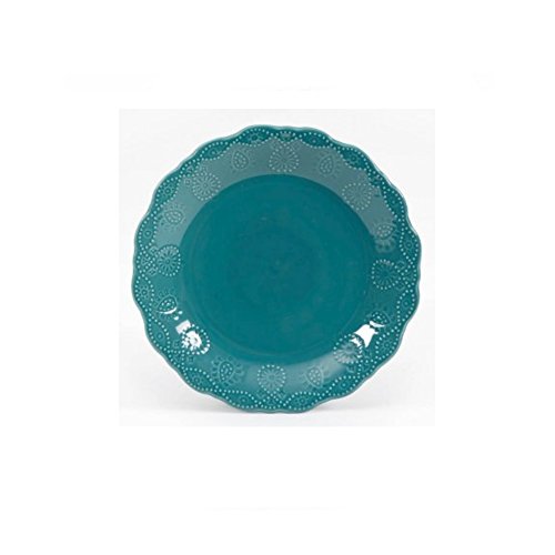 Pioneer Woman Dinnerware Set Ree Drummond 12 Pc Cowgirl Lace (Teal