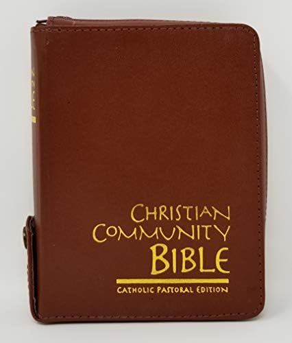 CHRISTIAN COMMUNITY BIBLE - WITH ZIPPER AND INDEX - SMALL SIZE Leather Bound โ 2002