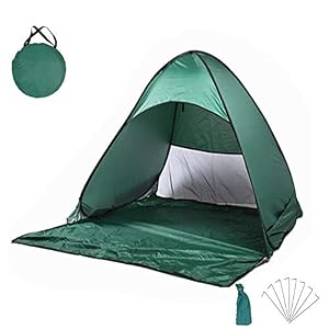 Ju Shun Tente De Plage Pop-up Automatique Pour Extérieur, Tente Anti-uv, Légère, Portable, Facile à Installer, Pour Pique-nique, Plage, Jardin, Pêche