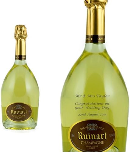 Personalised Ruinart Blanc de Blanc 75cl Engraved Gift Bottle