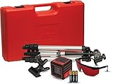 AdirPro 790-32 Cube Self Levelling Cross Line Laser Level - Ultimate Edition (Includes: Universal Mount, Tripod, Batteries, Laser Glasses, Hard Plastic Case, Instruction Manual)
