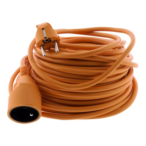 - Extensión de jardín 16A HO5VV-F 3G1.5 2P+Tierra 25m - Naranja