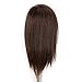 HAIREALM Mannequin Head 100% Human Hair Hairdresser Training Head Manikin Cosmetology Doll Head (Table Clamp Stand Included) HE0414S…