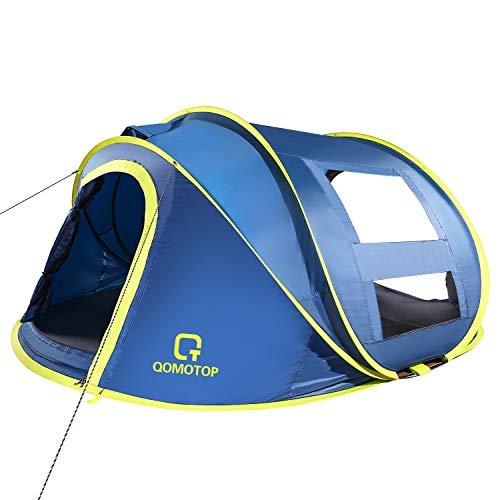 OT QOMOTOP 10 Seconds Setup 4 Person Pop up Tent, Instant Automatic