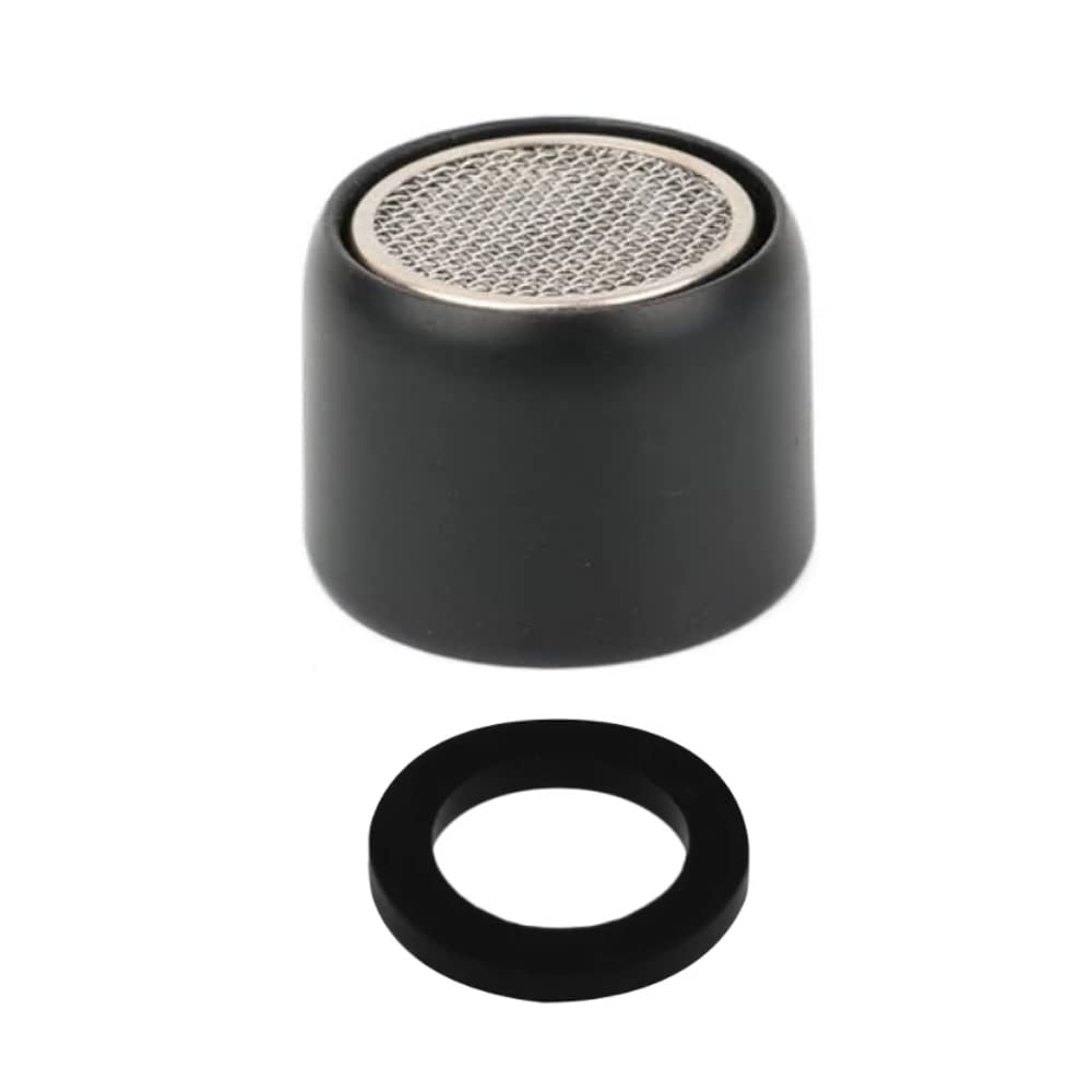 Faucet Aerator Adapter, 22mm NPT Female Thread Sink Faucet Tap Aerator Replcement Nozzle Saving Bubbler (Black)