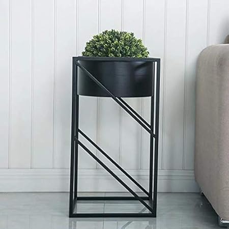 Weston Crafts Metal Planter Stand Plant Pot Stand with Iron Frame and Metal Pot Holder