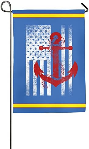 Sailor Boat Anchor Boating - America USA One Sided Print 1218 Inches Christian Flag Garden Flag White