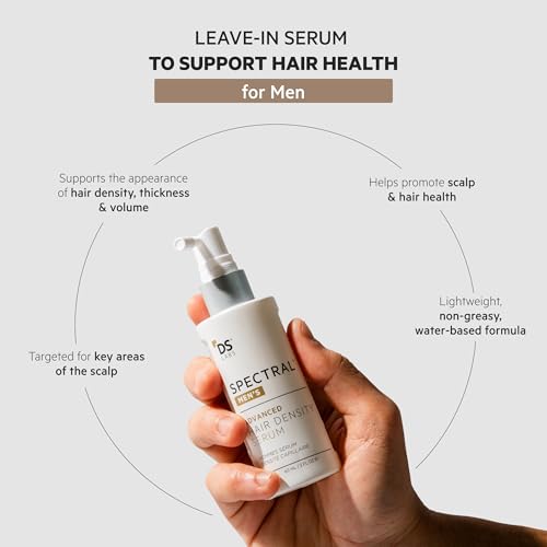 DS Labs Spectral Men’s Hair Density Serum (formerly Spectral.DNC-N) - Lightweight Leave-In for Fuller Looking, Thicker Looking Hair, Fast Absorbing, Non-Greasy, For All Hair Types, 60mL (3 Pack)