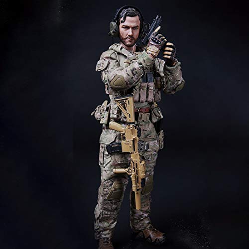 Haoun 1/6 Scale Army Military Action Figure,12 Inch Flexible Soldier Model with Accessories Collection Military Toys Play Set for Kids Adults - DEVGRU