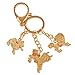 fengshuisale Feng Shui Three Celestial Guardians W Sword, Lasso,Hook Key Ring Keychain +Free Red String Bracelet W1131