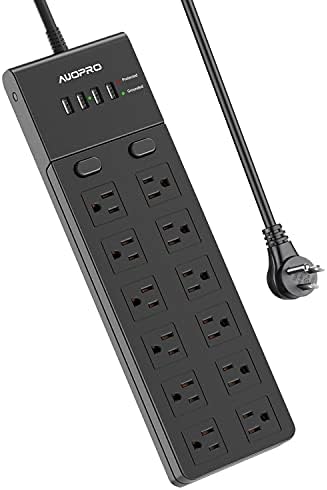 USB Power Strip Flat Plug