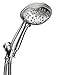 ShowerMaxx, Luxury Spa Series, 6 Spray Settings 4.5 inch Hand Held Shower Head, Extra Long Stainless Steel Hose, MAXX-imize Your Shower with Showerhead in Brushed Nickel Finish