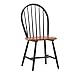 Boraam 31516 Farmhouse Chair, Black/Cherry, Set of 2