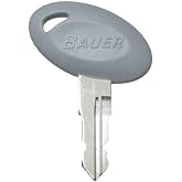 Replacement Bauer Key for RV Camper Cambar and Door Locks Codes 701-760 - Key Code is RV708