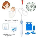 Premium Baby Nasal Aspirator, Removable and Replaceable Head, Hospital Grade Silicone Soft Silicone, Non-Irritation, fast and Reusable