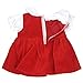 JELEUON Cute Baby Beautiful Red Velvet Doll Dresses Clothes 16-18 inch American Girl Doll