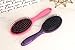 Mantello Wet Dry Detangle Hair Brush Round Brush (Pink and Purple, 2 Pack)