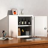 JINGUR White Metal Storage Locker Cabinet with Locking Door and Adjustable Shelf view 10