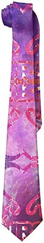 Men Nurse Rainbow Glitter Stethoscope Hearbeat Classic Fashion Wide Business Silk Neck Ties