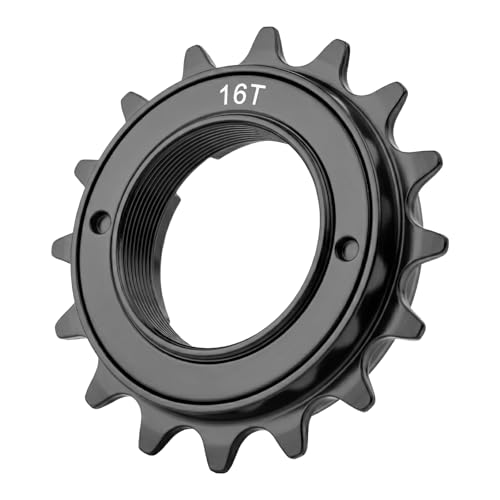 Hycline Single Speed Bicycle Freewheel 16T, Bike Freewheel - BLACK