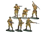 New Britains Super Deetail Toy Soldiers WWII Japanese Imperial Infantry 54mm Collectible Figures Set of 6