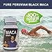 Black Maca Capsules for Men - Gelatinized Supplements for Energy, Vitality, Endurance, Memory and Anti-Stress - from Black Maca Peruvian Root - 1000 mg p/s - Non GMO, Kosher Certified