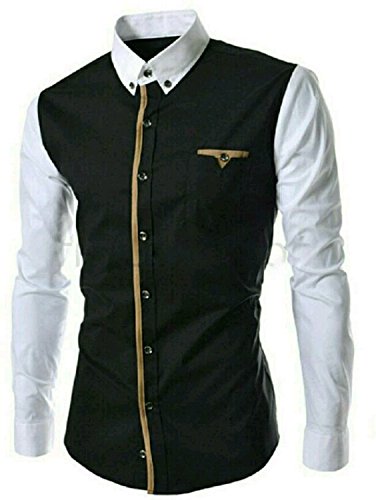 pearl ocean men's satin shirt (black)